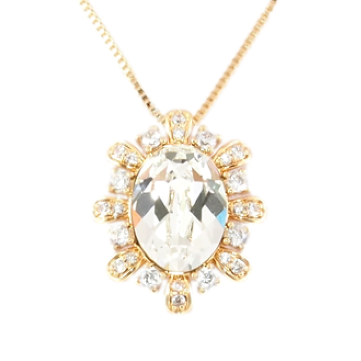 Кулон Xuping 18K з кр-ми Swarovski на ланцюжку Кристал Clear з промінчиками довжина 40.5-46см х 1мм фото №15 Кулон Xuping 18K з кр-ми Swarovski на ланцюжку Кристал Clear з промінчиками довжина 40.5-46см х 1мм фото №15