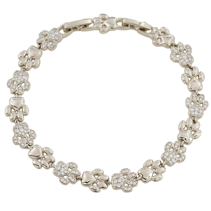 Браслет Xuping Родій Лапки з цирконієм довжина з дод. замком 17,19см х 8мм фото №15 Браслет Xuping Родій Лапки з цирконієм довжина з дод. замком 17,19см х 8мм фото №15