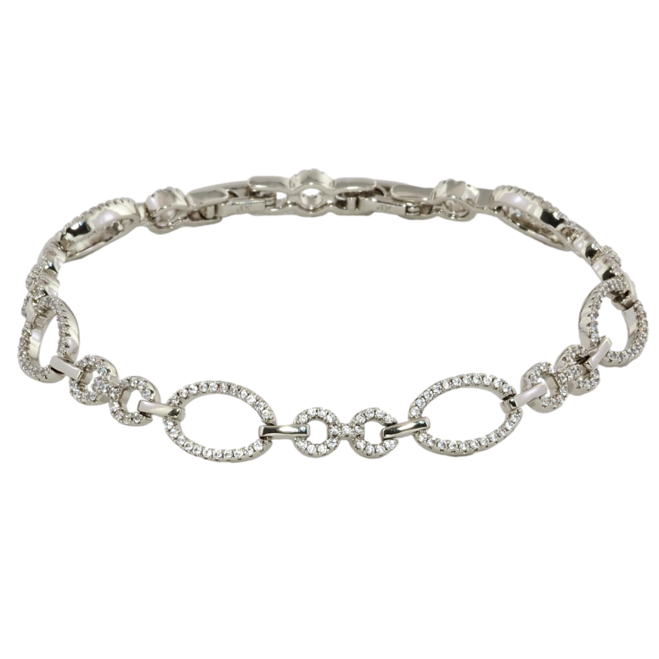 Браслет Xuping Родій Ланки з цирконієм довжина з дод. замком 17,19.5см х 5-9мм фото №16 Браслет Xuping Родій Ланки з цирконієм довжина з дод. замком 17,19.5см х 5-9мм фото №16