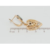 Серьги Xuping Позолота 18K английский замок Подвески декоративные сердечки с фианитами хамелеон фото №2 Серьги Xuping Позолота 18K английский замок Подвески декоративные сердечки с фианитами хамелеон фото №2