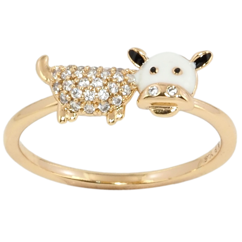 Каблучка Xuping Позолота 18K Корівка фото №1 Каблучка Xuping Позолота 18K Корівка фото №1