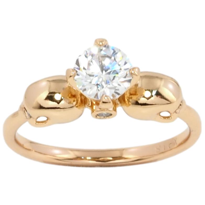 Каблучка Xuping Позолота 18K Черепа з фіанітом фото №1 Каблучка Xuping Позолота 18K Черепа з фіанітом фото №1