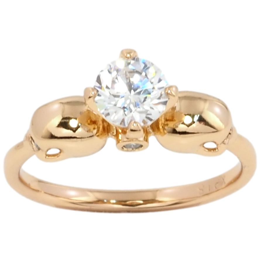 Каблучка Xuping Позолота 18K Черепа з фіанітом фото №1 Каблучка Xuping Позолота 18K Черепа з фіанітом фото №1