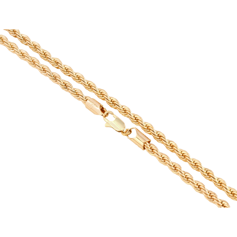 Цепочка Xuping Позолота 18K Плетение Веревка длина 50см х 4мм фото №1