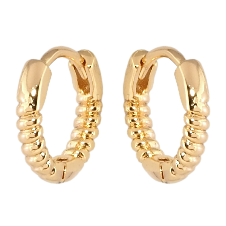 Серьги Xuping Позолота 18K колечки Декоративный узор фото №1 Серьги Xuping Позолота 18K колечки Декоративный узор фото №1