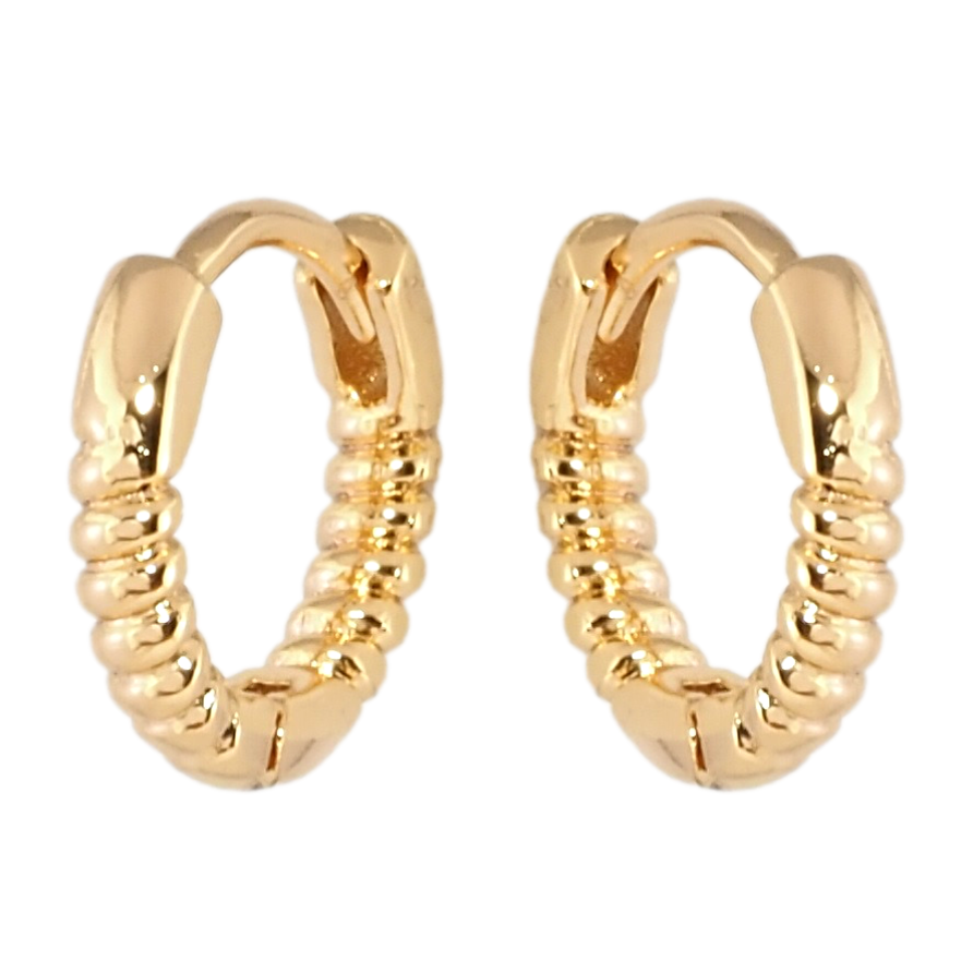 Сережки Xuping Позолота 18K колечка Декоративний візерунок фото №1 Сережки Xuping Позолота 18K колечка Декоративний візерунок фото №1