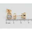 Серьги Xuping Позолота 18K пусеты Кристалл в ободковой оправе ø 8мм фото №2 Серьги Xuping Позолота 18K пусеты Кристалл в ободковой оправе ø 8мм фото №2