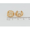 Серьги Xuping Позолота 18K колечки Декоративный резной узор фото №2 Серьги Xuping Позолота 18K колечки Декоративный резной узор фото №2