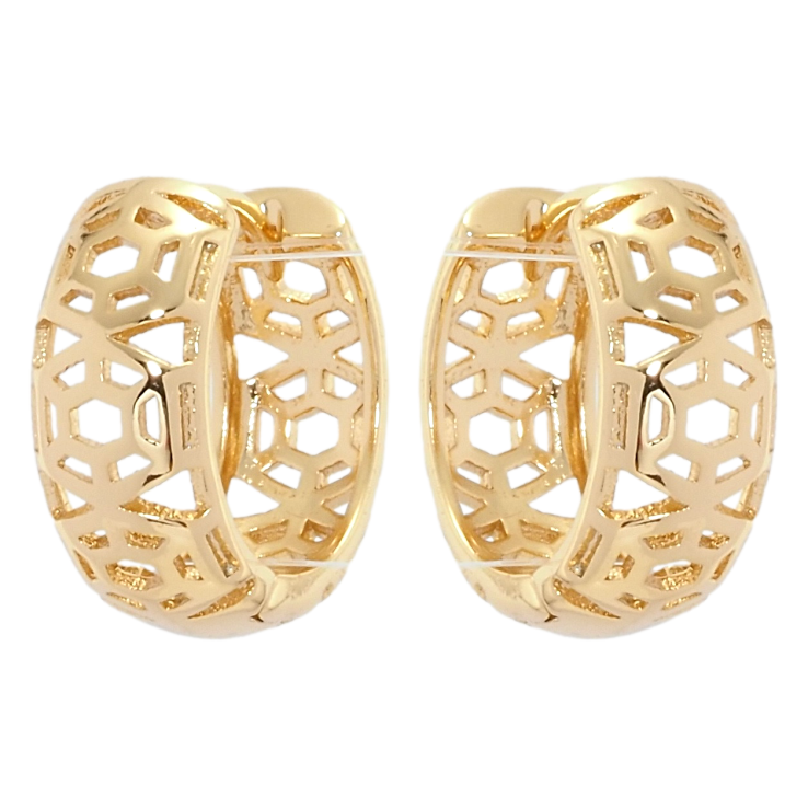 Серьги Xuping Позолота 18K колечки Резной орнамент фото №18 Серьги Xuping Позолота 18K колечки Резной орнамент фото №18