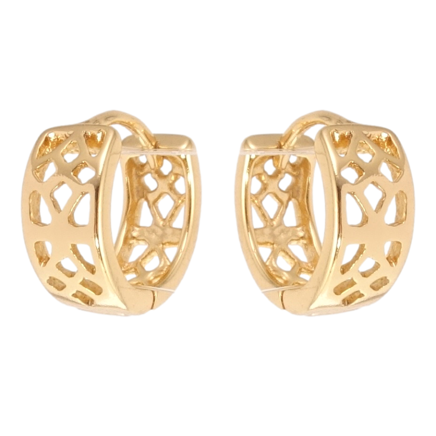 Серьги Xuping Позолота 18K колечки Декоративный резной орнамент фото №1 Серьги Xuping Позолота 18K колечки Декоративный резной орнамент фото №1