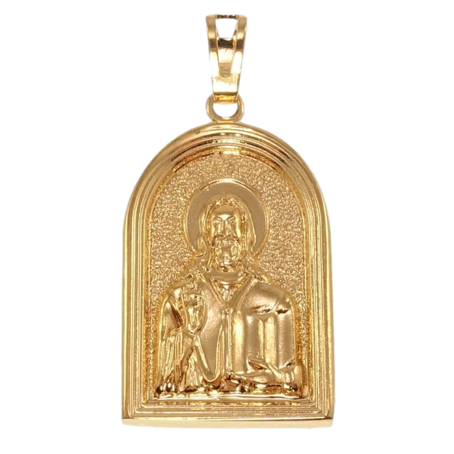 Кулон Xuping Позолота 18K Ладанка Иисус Христос для цепочки до 5мм фото №1