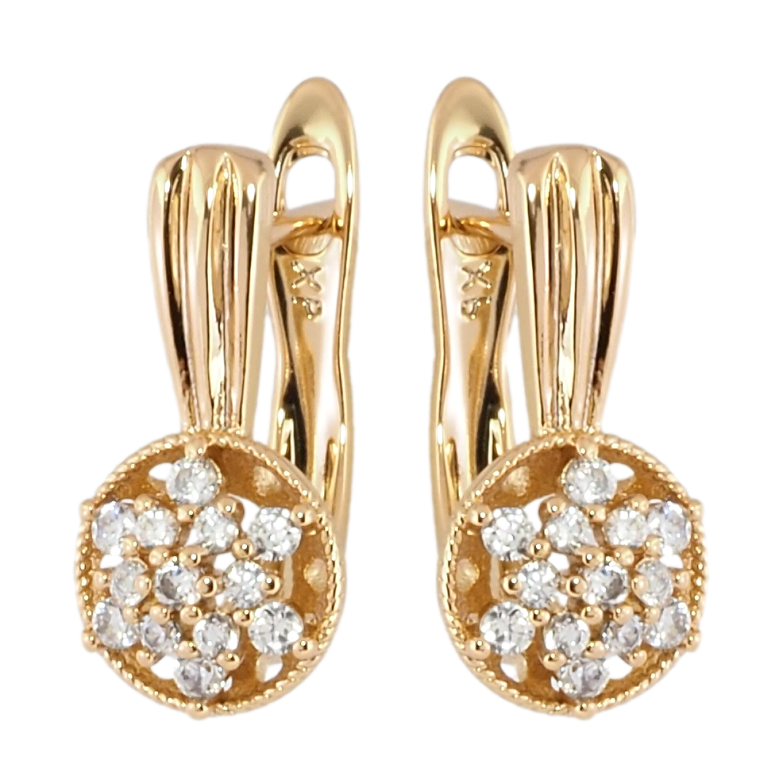 Серьги Xuping Позолота 18K английский замок Звездочки с цирконием фото №1 Серьги Xuping Позолота 18K английский замок Звездочки с цирконием фото №1