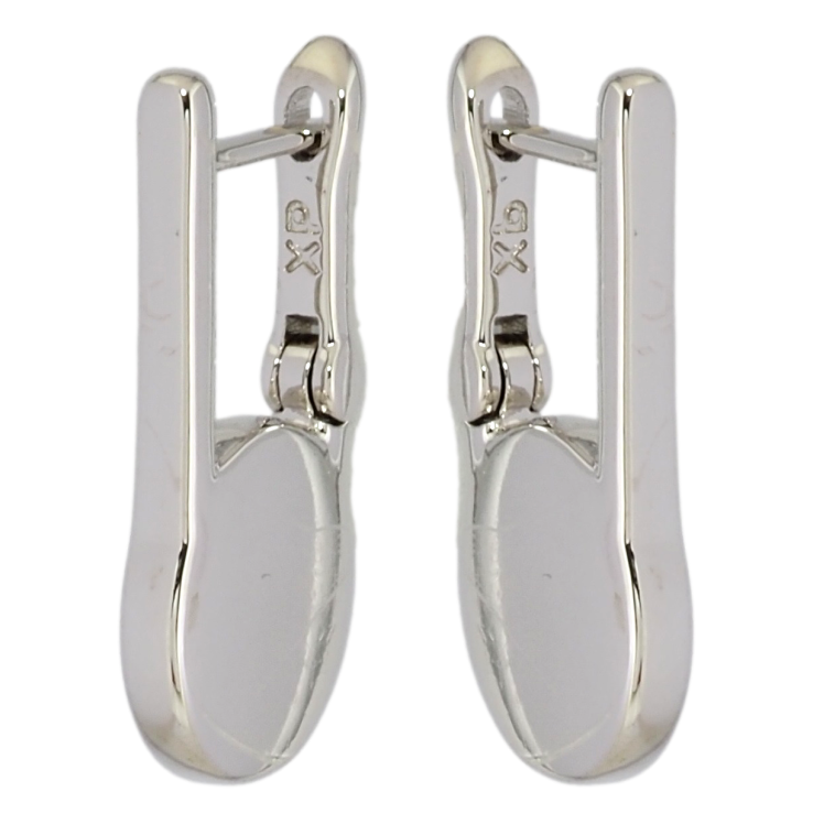 Серьги Xuping Родий английский замок Декоративный узор фото №3 Серьги Xuping Родий английский замок Декоративный узор фото №3