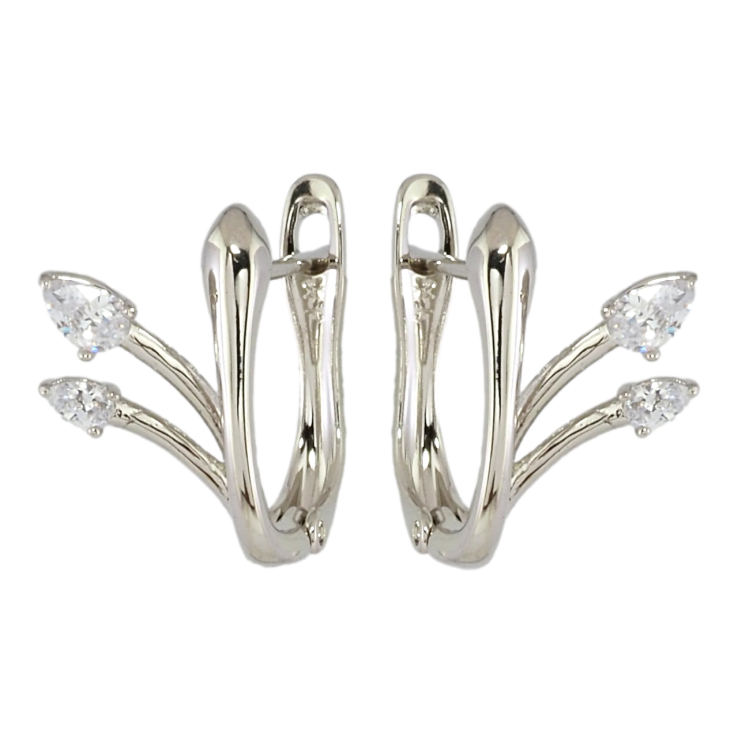 Серьги Xuping Родий английский замок Феерия фото №15 Серьги Xuping Родий английский замок Феерия фото №15