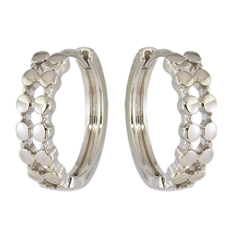 Серьги Xuping Родий колечки Декоративный узор фото №1 Серьги Xuping Родий колечки Декоративный узор фото №1