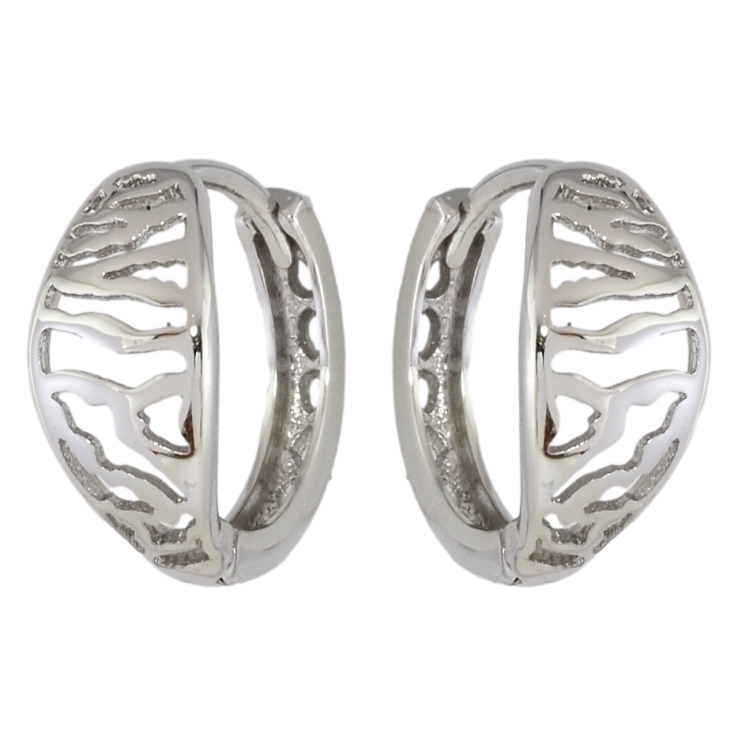 Серьги Xuping Родий колечки Резной узор фото №14 Серьги Xuping Родий колечки Резной узор фото №14