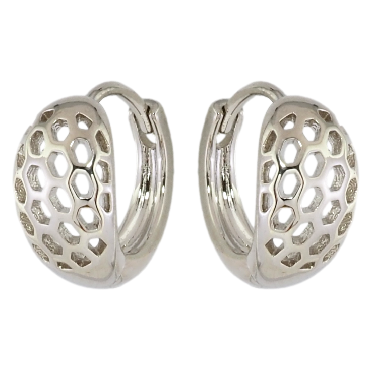 Серьги Xuping Родий колечки Резной узор фото №13 Серьги Xuping Родий колечки Резной узор фото №13