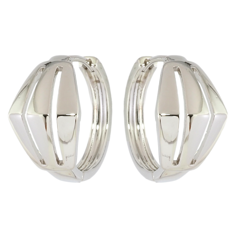 Серьги Xuping Родий колечки Декоративный узор фото №1