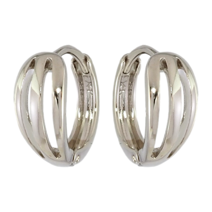 Серьги Xuping Родий колечки Резной узор фото №12 Серьги Xuping Родий колечки Резной узор фото №12