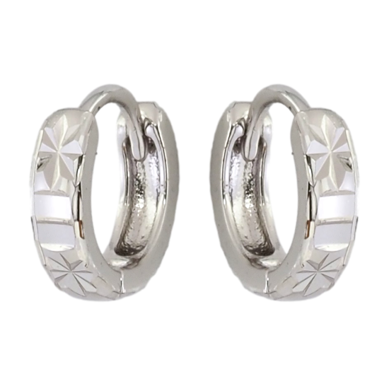 Сережки Xuping Родій колечка Візерунок зірочки насічками фото №1