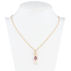 Кулон Xuping 18K з кр-ми Swarovski на ланцюжку Лиса з кристалом Amethyst довжина 40-45см х 1мм фото №2 Кулон Xuping 18K з кр-ми Swarovski на ланцюжку Лиса з кристалом Amethyst довжина 40-45см х 1мм фото №2