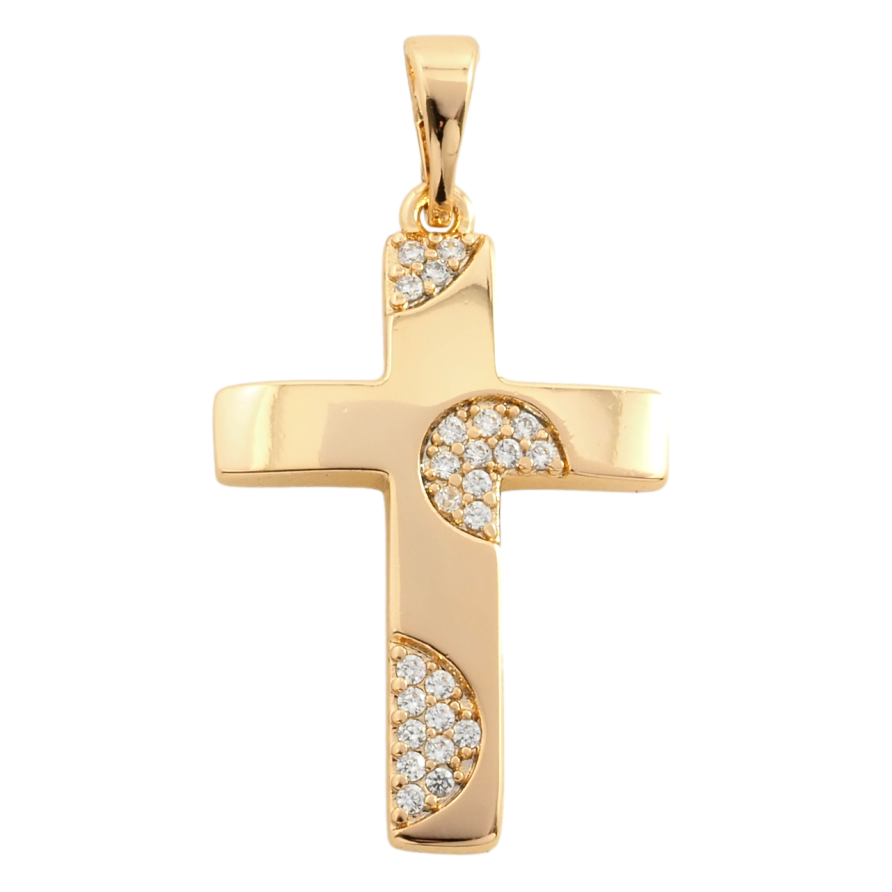 Кулон Xuping Позолота 18K Хрест із цирконієм для ланцюжка до 5мм фото №1