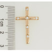 Кулон Xuping Позолота 18K Крест с цирконием для цепочки до 2мм фото №2 Кулон Xuping Позолота 18K Крест с цирконием для цепочки до 2мм фото №2