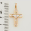 Кулон Xuping Позолота 18K Крест с цирконием для цепочки до 5мм фото №2 Кулон Xuping Позолота 18K Крест с цирконием для цепочки до 5мм фото №2