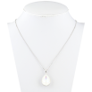Кулон Xuping колір Родій із кристалами Swarovski на ланцюжку Кристал White Opal довжина 39.5-45см х 1мм фото №3 Кулон Xuping колір Родій із кристалами Swarovski на ланцюжку Кристал White Opal довжина 39.5-45см х 1мм фото №3