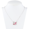 Кулон Xuping колір Родій із кристалами Swarovski на ланцюжку Лебідь довжина 40-45 см фото №2