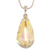 Кулон Xuping колір Родій із кристалами Swarovski на ланцюжку Кристал Sunshine Delite довжина 40-45см х 1мм фото №3