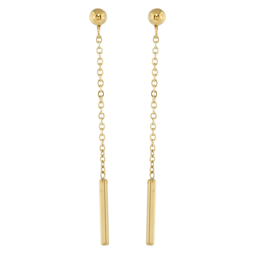 Сережки Xuping TTM Stainless Steel колір 14K пусети Декоративні підвіски фото №1