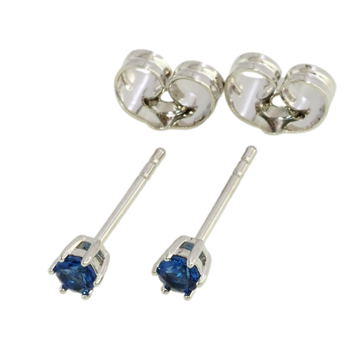 Серьги Xuping Родий пусеты Синие фианиты ø 3мм фото №20 Серьги Xuping Родий пусеты Синие фианиты ø 3мм фото №20