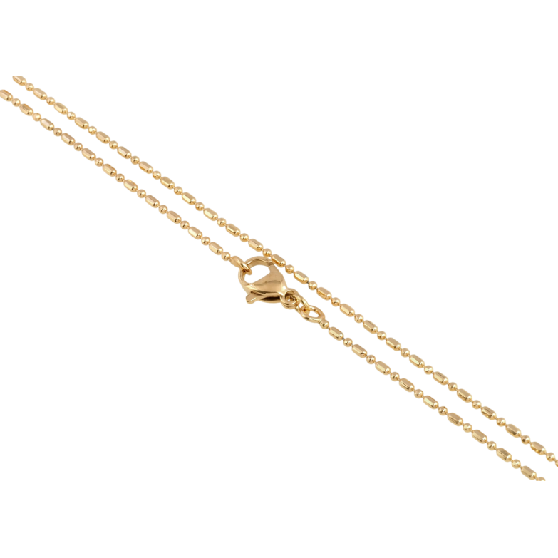 Ланцюжок Xuping Позолота 18K Плетіння Перлина довжина 49см х 1мм фото №1 Ланцюжок Xuping Позолота 18K Плетіння Перлина довжина 49см х 1мм фото №1