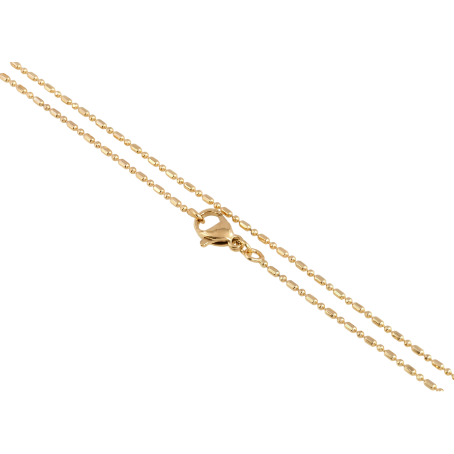 Ланцюжок Xuping Позолота 18K Плетіння Перлина довжина 49см х 1мм фото №1