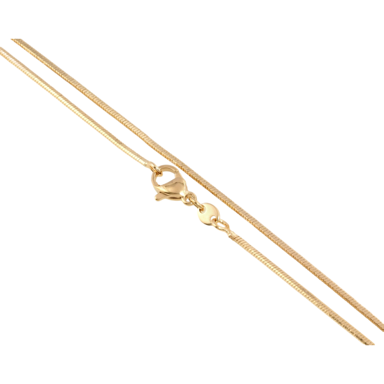 Ланцюжок Xuping Позолота 18K Плетіння Ювелірний шнур 4-х гранний довжина 51см х 1мм фото №2 Ланцюжок Xuping Позолота 18K Плетіння Ювелірний шнур 4-х гранний довжина 51см х 1мм фото №2