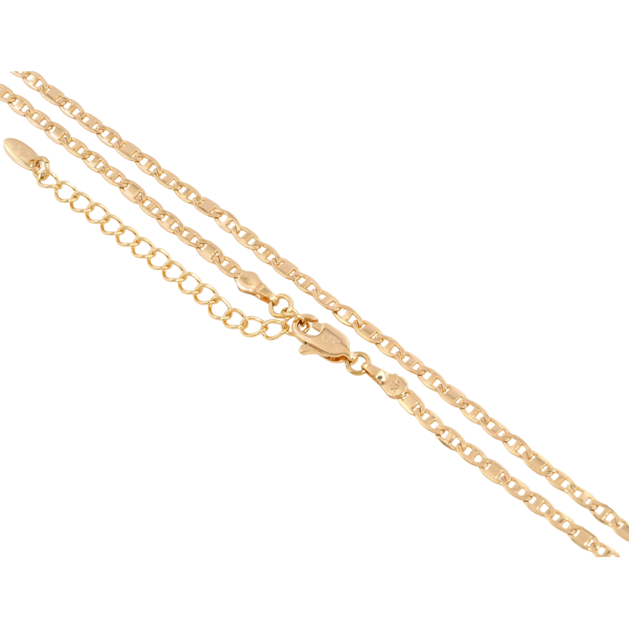 Цепочка Xuping Позолота 18K Плетение Морская цепь длина 45-50см х 2мм фото №1