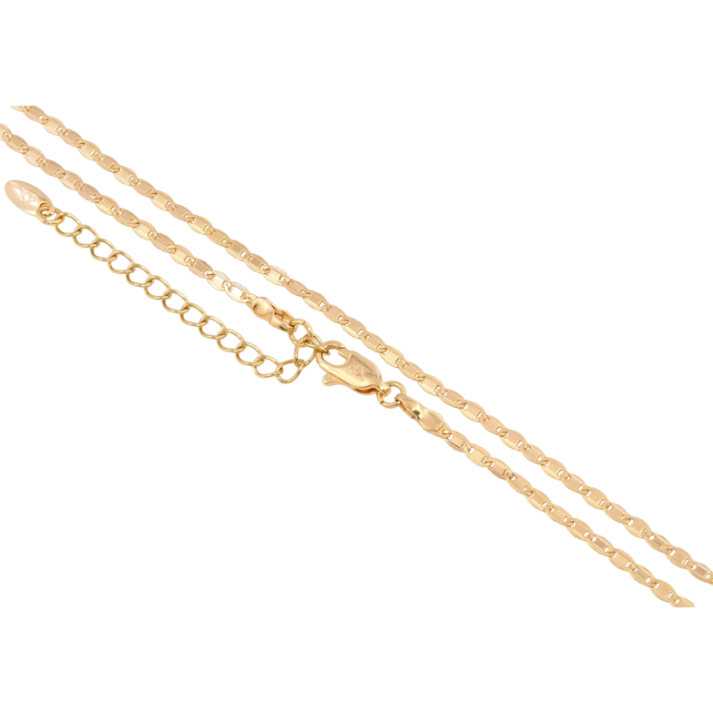 Ланцюжок Xuping Позолота 18K Плетіння Морський ланцюг перекручений довжина 44-49см х 2мм фото №1 Ланцюжок Xuping Позолота 18K Плетіння Морський ланцюг перекручений довжина 44-49см х 2мм фото №1