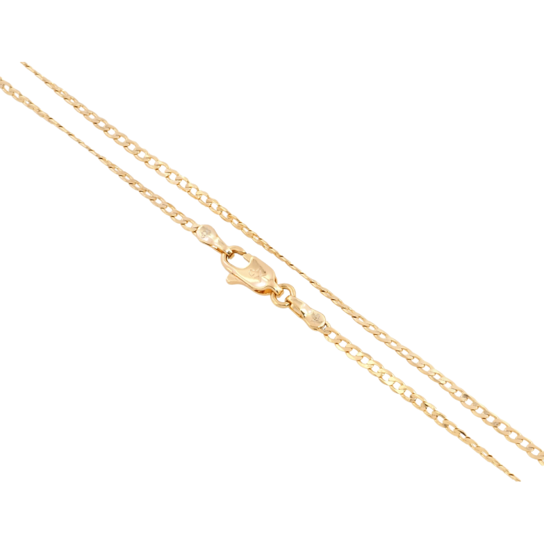 Ланцюжок Xuping Позолота 18K Плетіння Панцирне перекручене довжина 45см х 2мм фото №1