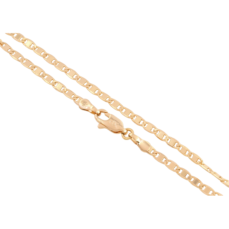 Ланцюжок Xuping Позолота 18K Плетіння Морський ланцюг довжина 44см х 2мм фото №1