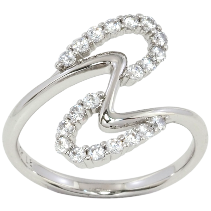 Кольцо Xuping Родий Декоративный узор с цирконием фото №4 Кольцо Xuping Родий Декоративный узор с цирконием фото №4