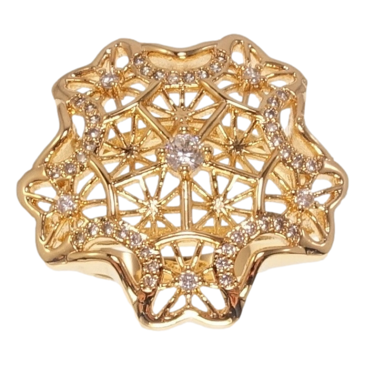 Кольцо Xuping Позолота 18K Крупная Снежинка фото №17 Кольцо Xuping Позолота 18K Крупная Снежинка фото №17