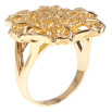 Кольцо Xuping Позолота 18K Крупный Фигурный Купол с Узором Солнышки фото №2 Кольцо Xuping Позолота 18K Крупный Фигурный Купол с Узором Солнышки фото №2