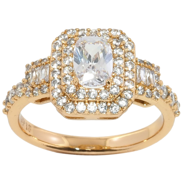 Каблучка Xuping Позолота 18K Інкрустація цирконієм фото №14 Каблучка Xuping Позолота 18K Інкрустація цирконієм фото №14