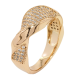 Кольцо Xuping Позолота 18K Узор с инкрустацией цирконием фото №2 Кольцо Xuping Позолота 18K Узор с инкрустацией цирконием фото №2