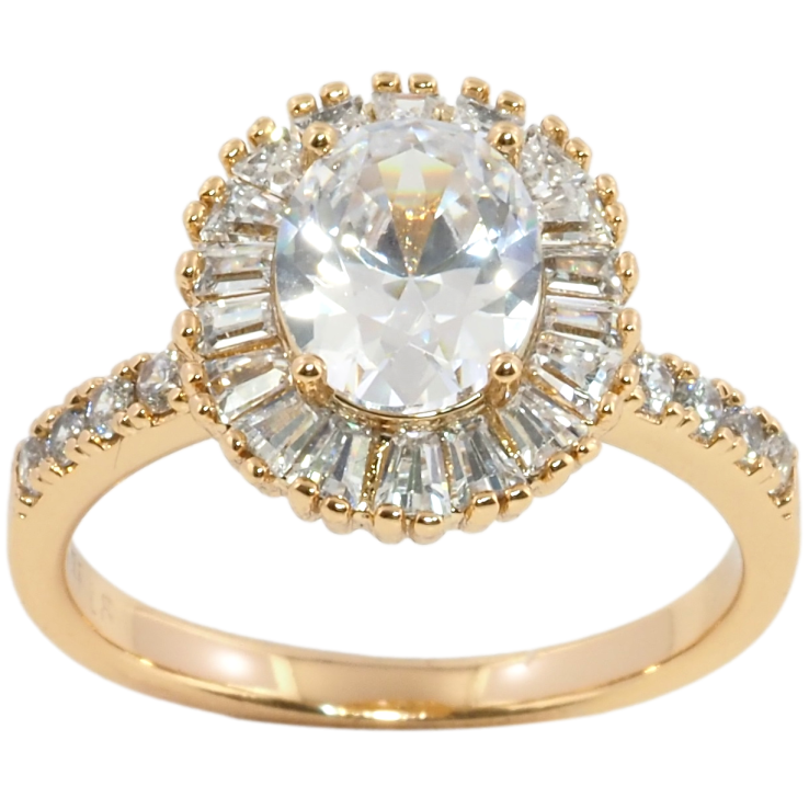 Каблучка Xuping Позолота 18K Фіаніт в обрамленні цирконію фото №17 Каблучка Xuping Позолота 18K Фіаніт в обрамленні цирконію фото №17