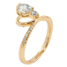 Кольцо Xuping Позолота 18K Сердце с фианитами фото №2 Кольцо Xuping Позолота 18K Сердце с фианитами фото №2