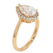 Кольцо Xuping Позолота 18K Кристальная капелька фото №2