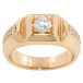 Перстень Xuping Позолота 18K Фіаніт із доріжками цирконію фото №1 Перстень Xuping Позолота 18K Фіаніт із доріжками цирконію фото №1