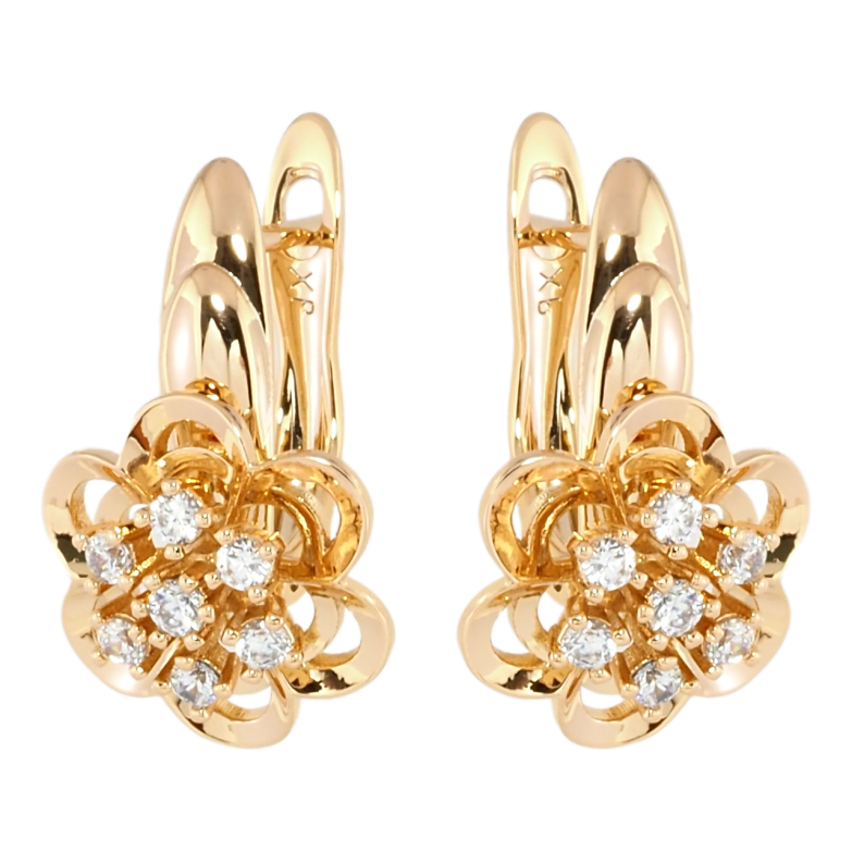 Серьги Xuping Позолота 18K английский замок Цветочки фото №1 Серьги Xuping Позолота 18K английский замок Цветочки фото №1